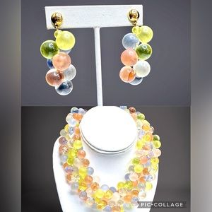 🌺RARE Vintage Monet “Wisteria” Necklace & Earrings